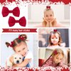PAFUWEI 10 Pieces Red Ribbon Bows, 2.75inch Red Bow Clips Grosgrain Ribbon Alligator Hair Clips, Red Hair School Hair Accessories, Fit for Birthday, Children's Day, Back to School Accessories