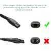 4.3V Philips Norelco One blade Charger Power Cord, Power Supply Adapter for Norelco OneBlade QP2520, QP2520 / 90, QP2520 / 70, QP2520 / 72 Hybrid Electric Trimmer and Shaver(Fits QP2520 Only)