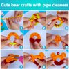 Iooleem 1000pcs Christmas Green Pipe Cleaners, Chenille Stems, Pipe Cleaners for Crafts, Pipe Cleaner Crafts, Art and Craft Suppl.