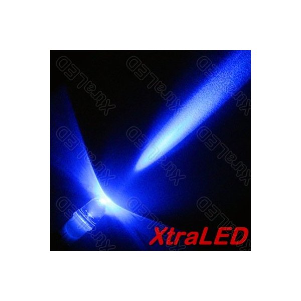 Lot of 10 T10 194 LED Bulb Narrow - Blue