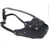 Real Leather Cage Basket Secure Dog Muzzle #118 Black - Pit Bull, Amstaff (Circumference 11.8", Snout Length 3.5")