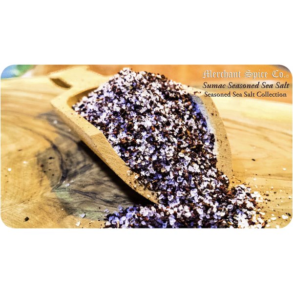 Sumac Salt from the Seasoned Sea Salts Collection by Merchant Spice Co.