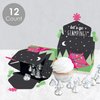 Big Dot of Happiness Let’s Go Glamping - Treat Box Party Favors - Camp Glamp Party or Birthday Party Goodie Gable Boxes - Set of 12