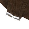 Sunny Tape in Hair Extensions Human Hair Brown Hair Extensions Tape in Chocolate Brown Tape in Hair Extensions for Women 4 Brown 20pcs 50g 16inch