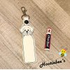 Maltese Puppy Hand Sanitizer and/or Lip Balm Holder