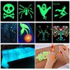 GARYOB Glow in Dark Face Body Paint UV Blacklight Neon Fluorescent 0.34oz Set of 6 Tubes
