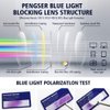 hunsquer Blue Light Glasses for Women Blue Light Blocking Glasses Men Computer Gaming Blue Screen Glasses Mens Blue Light Blocker Glasses