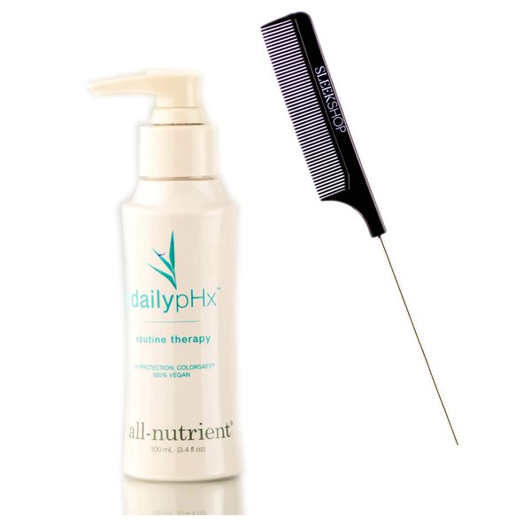 All-Nutrient Daily pHX Routine Therapy, Leave In Protein Conditioner Hair Treatment (w/Sleek Comb) DailypHx, UV+ Color Protection, 100% Vegan (3.4 oz / 100 ml)