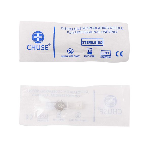 CHUSE Roller Microblading Needles Fog Eyebrow Permanent Makeup 3D Embroidery for Tattoo Manual Pen Tattoo Inks Disposable Safe Healthy Tools (Diameter 9.3mm)