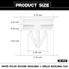 20PCS Rocker Panel Moulding Rivets Clips, White Nylon Moulding Clips, Side Skirt Sill Fasteners, Universal Car Retainers, Compatible with Buick Excelle GM Cadillac Avalanche, Replaces GM: 25693852