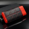 CIGAR IN STYLE Red Black Leather Adjustable Cedar Wood Cigar Case Holder Travel Kit