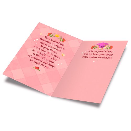 Prime Greetings Granddaughter Graduation Card, Made in America, Thick Card Stock with Premium Envelope Packaged in a Reusable Presentation Mailer, Eco-Friendly, 5in x 7.75in