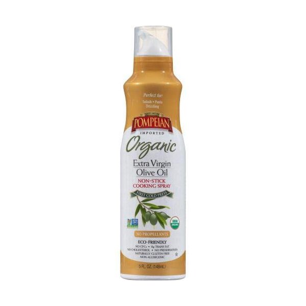 Pompeian Imported Extra Virgin Organic Olive Oil 5 oz (2 Count)