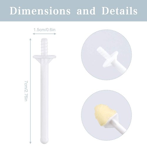 60 Pieces Plastic Wax Applicator Wands with Disposable Spatulas for Nose Hair Removal and Nostril Cleaning