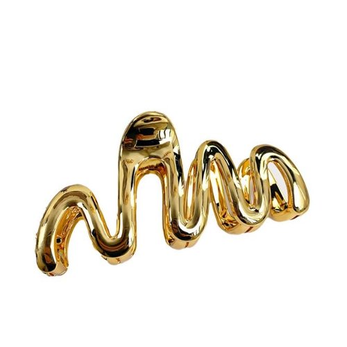 Gold Snake Hair Claw Clip Gold Line Hair Clip Metal Snake Shape Creative Claw Clips for Women Girls Hair Accessories Fashionable Hair Claw Clips for Thick-gol Clips and Barrettes
