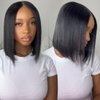 Sunber Yaki Straight Bob Bye Bye Knots 7x5 Lace Front Glueless Wear and Go Human Hair Wigs Pre Plucked Invisible Knots Pre Everything 3S Ready to Wear Short Yaki Bob Pre Cut Lace 150% Density 10Inch