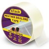 ATack Transparent Window Weather Sealing Tape, 2-Inch x 30 Yards, Clear Window Draft Isolation Sealing Film Tape- No Residue, Surface-Safe, Wood-Safe, Removes Cleanly