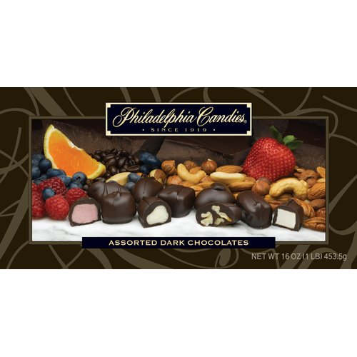 Philadelphia Candies Assorted Dark Boxed Chocolates, 1 Pound Gift Box