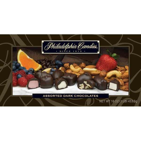 Philadelphia Candies Assorted Dark Boxed Chocolates, 1 Pound Gift Box
