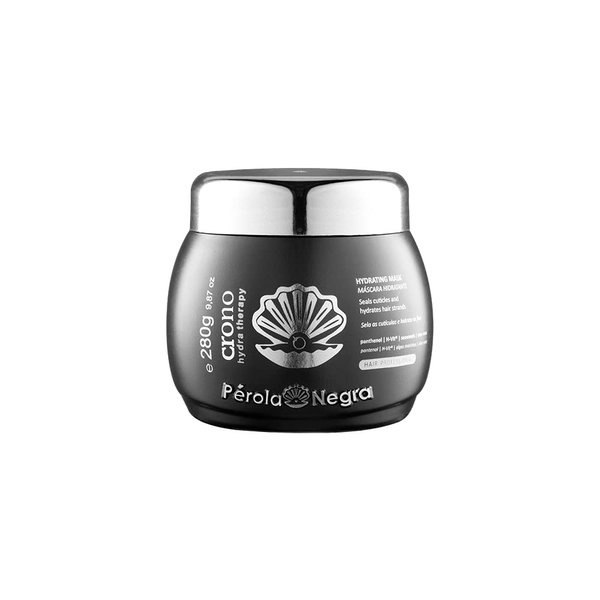 Perola Negra Crono Hydra Therapy - Hydrating Mask - For All Hair Types - For dry and damaged hair - Hydrates and Moisturizes 9.87 oz