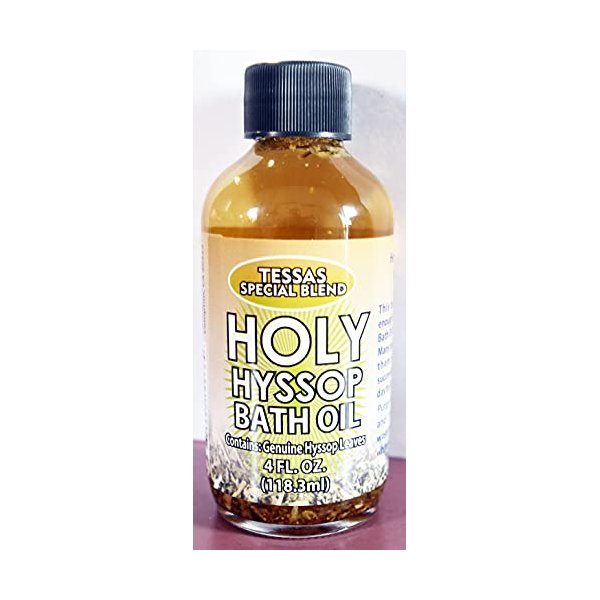 MW 1 PIECE TESSAS SPECIAL HOLY HYSSOP BATH OIL 4 OZ.-118 ML