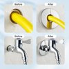 Wall Split Flange, HONSNKS 3Pcs Self Adhesive Round Escutcheon Plate 304 Stainless Steel Wall-mounted Pipe Hole Cover for Various Pipes (51mm/2inch ID)