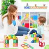 Magnetic Tiles Toddler Toys Games Sensory Toys for Toddlers 3-4 Magnetic Blocks for Kids Age 3-5 4-8 Outdoor Toddler Activities Preschool Building Learning Toys