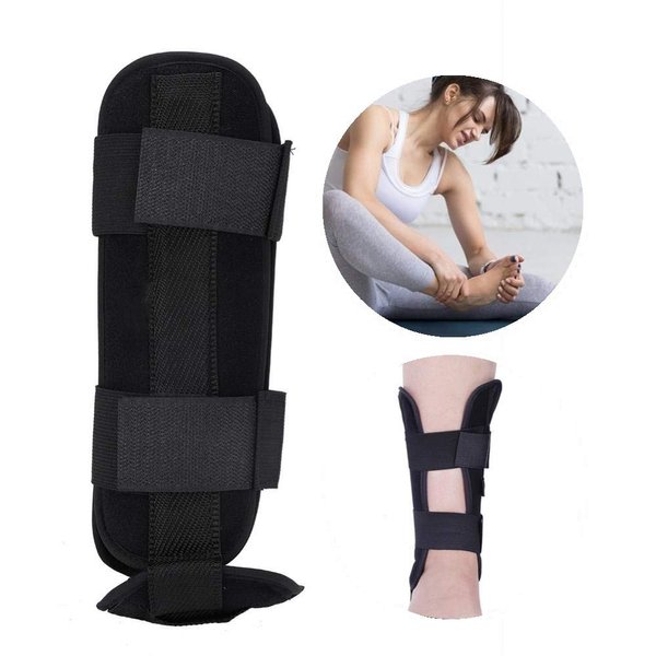 ZJchao Ankle Support, Stirrup Ankle Splint Breathable Foot Drop Orthosis Ankle Brace Support Protection Sprain Splint Arthritis Recovery Osteoarthritis Achilles Tenosynovitis and Plantar Fasciitis(M)