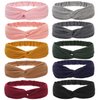 Folora 10pcs Twisted Criss Cross Elastic Headbands Soft Knitted Cotton Hair Bands for Women Girls