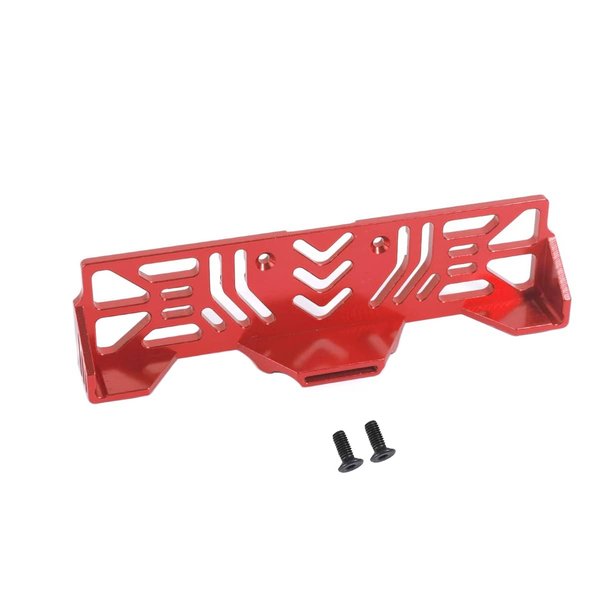RZXYLRC Aluminum Alloy Battery Tray Mount for Axial SCX10 III AXI03007 1/10 RC Crawler Upgrade Parts (Red)