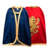 Liontouch - Noble Knight Cape, Blue & Red | Medieval Pretend Play Toy Cloak for Children with Golden Lion Decoration | Dress Up, Fancy Dresses, Cosplay & Royal Knight Costume Accessories for Boys