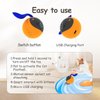 Migipaws Interactive Cat Ball Toy Set, Fun Tracker, Glowing Chase Ball with MystiChaser Pouch, Fluffy Tail, A Small Mice (Orange)