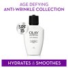 Face Moisturizer by Olay Age Defying, Anti-Wrinkle Day Lotion with Sunscreen, Broad Spectrum, SPF 15, 3.4 Oz. (Pack of 2) Packaging may Vary