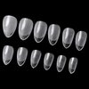 LoveOurHome 240pc Gel X Nail Tips Short Almond Fake Nails Tips Clear False Nail Full Cover Soft Gel Artificial Fingernails 12 Sizes for Gel x/Acrylic Nails Extension Press on Nails Making