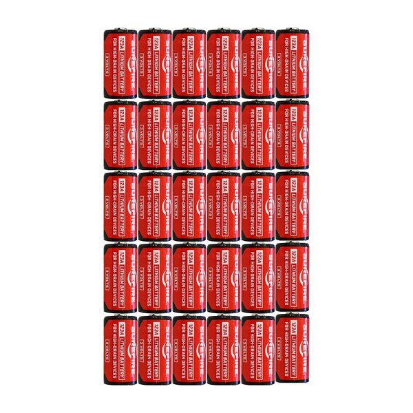 5 X Surefire 6 Pack 123A Lithium Batteries