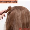 Moreinday Massage Comb Loc Comb for Sisterlocks Wooden Scalp Massager for Women Head Massager Scalp Gua Sha Comb Wooden Comb Sandalwood Comb for Men