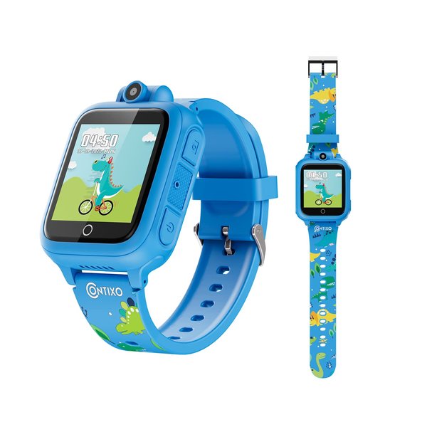Contixo Smart Watch for Kids - Kids Watch Digital Watches with Camera Music Games Smartwatch Educational Toy for Boys Girls Ages 3 4 5 6 7 8 9 10 11 12 Year Old Birthday Gifts Ideas for Kids (Blue)