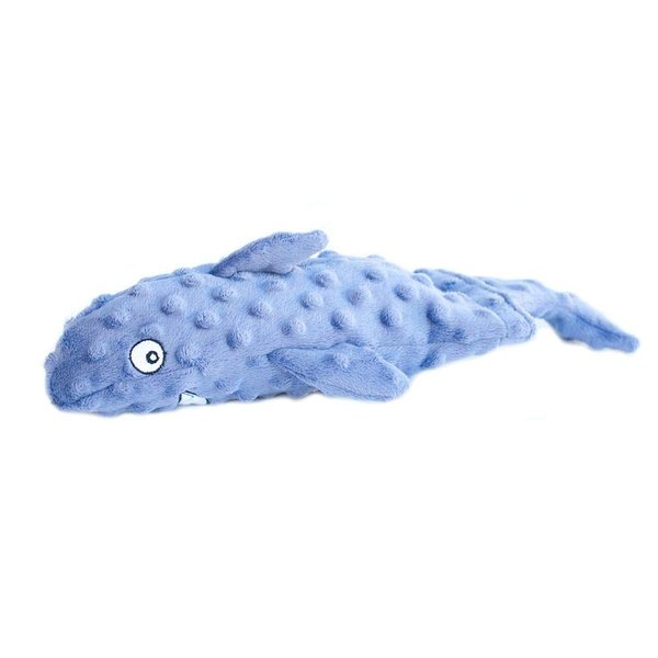 ZippyPaws - Bottle Crusherz, No Stuffing Dog Toy with Reusable Squeaker - Use Empty Water Bottles for Crunchy Chew Toys (Shark)