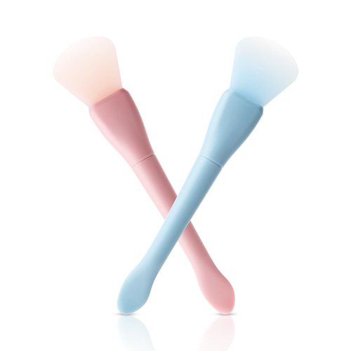2PCS Silicone Mask Applicator, Silicone Face Mask Brush, Soft Face Mask Spatula, Facial Mask Brush Skincare Applicator for Facial Mud, Clay Mask, DIY, Modeling Mask, Body Lotion