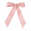 3pcs Ribbon bow Hair Clips Hair Accessories for girls and women in fashion style French barrette with Silky Satin (pink,white,black) for Thick or Thin hair