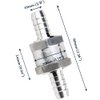 Automotive-leader 10mm 3/8" Fuel Non Return One Way Check Valve Petrol Diesel Fuel Oil Water Aluminium Alloy Accessories