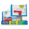 Melissa & Doug My Own Wooden Mailbox Activity Set and Educational Toy With Reusable Letters And Post Cards, Pretend Play Mailbox For Preschoolers And Kids Ages 4+