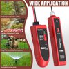 Underground Wire Locator, Wire Tracer with Rechargeable 1100mAh Battery Cable Tester for Pet Fence Locate Control Buried Wires Cables Locating Irrigation Tone Generator Kit & Probe