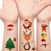 Hohamn Christmas Temporary Tattoos for Kids, 12 Sheets Christmas Holiday Fake Tattoos for Baby Boys Girls Xmas Party Gifts Crafts Decoration