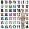 49 PCS Lucky Number 13 Temporary Tattoos, Er-as To-ur Merch 13 Tattoos, Concert Decorations for Fans Gifts, Hand Tattoo with Glitter Star