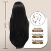X-TRESS 32 Inch Black Wig Straight Hd Lace Front Wigs For Women 13x4 Synthetic Lace Front Glueless Wig Pre Plucked Baby Hair