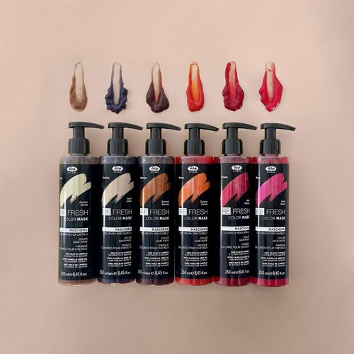 Lisap Refresh Camellia Oil Color Depositing Conditioner Mask, Gloss Treatment for Dry Damaged or Color Treated Hair, Treatment for Repair, 8.45 oz - Violet