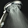 HotelSpa® 7-Setting Ultra-Luxury Handheld Shower-Head with Patented On/Off Pause Switch (Brushed Nickel/Chrome)