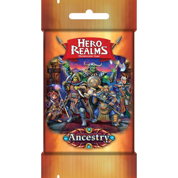 White Wizard Games Hero Realms: Ancestry – Expansion Pack – Cards Games for Adults Kids Family – 20 Cards per Pack, Orange