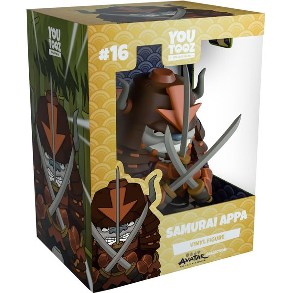 Youtooz Samurai Appa Vinyl Figure 4.1" Collectible Figure Avatar The Last Airbender Collection Based on Animation